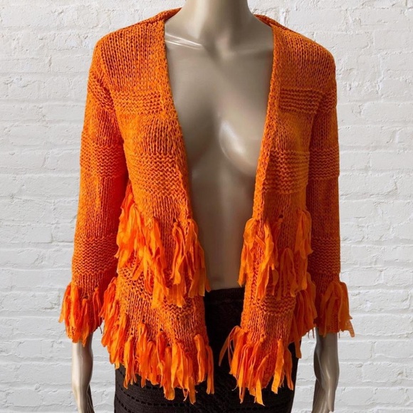 Ruby Rd. Sweaters - 33. VTG Orange Ruby Rd. Knit Petite Size Sweater